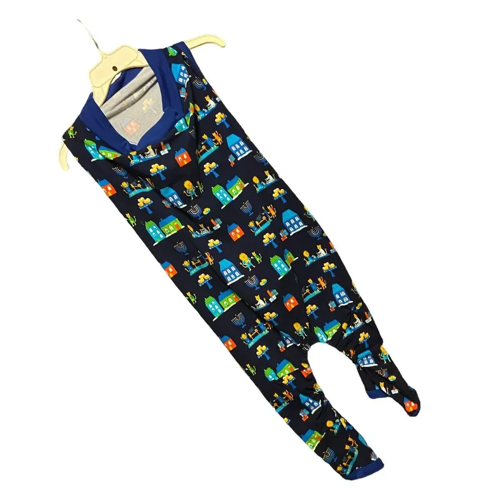 #7792 Dog Hanukkah Pajamas Large Blue 24 inch back NWOT. RD